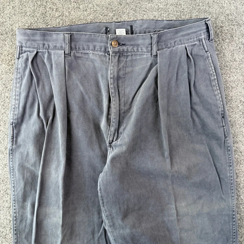 Vintage Polo Ralph Lauren Pants Mens 34x30 Blue Pleated Chino Andrew 90s